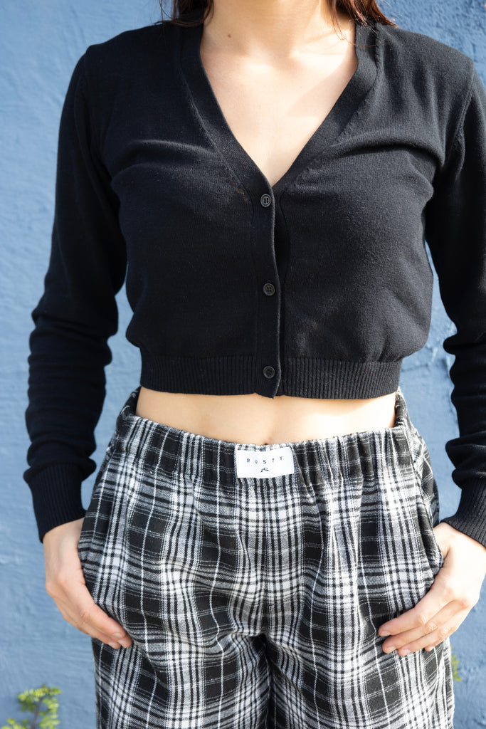 カーディガン Rest &amp; Recreation CROPPED KNIT CARDIGAN Rest & Recreation] CROPPED KNIT CARDIGAN - GREY 正規韓国