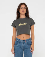 FLIP MOMMY LOW RISE WIDE LEG DENIM SHORT