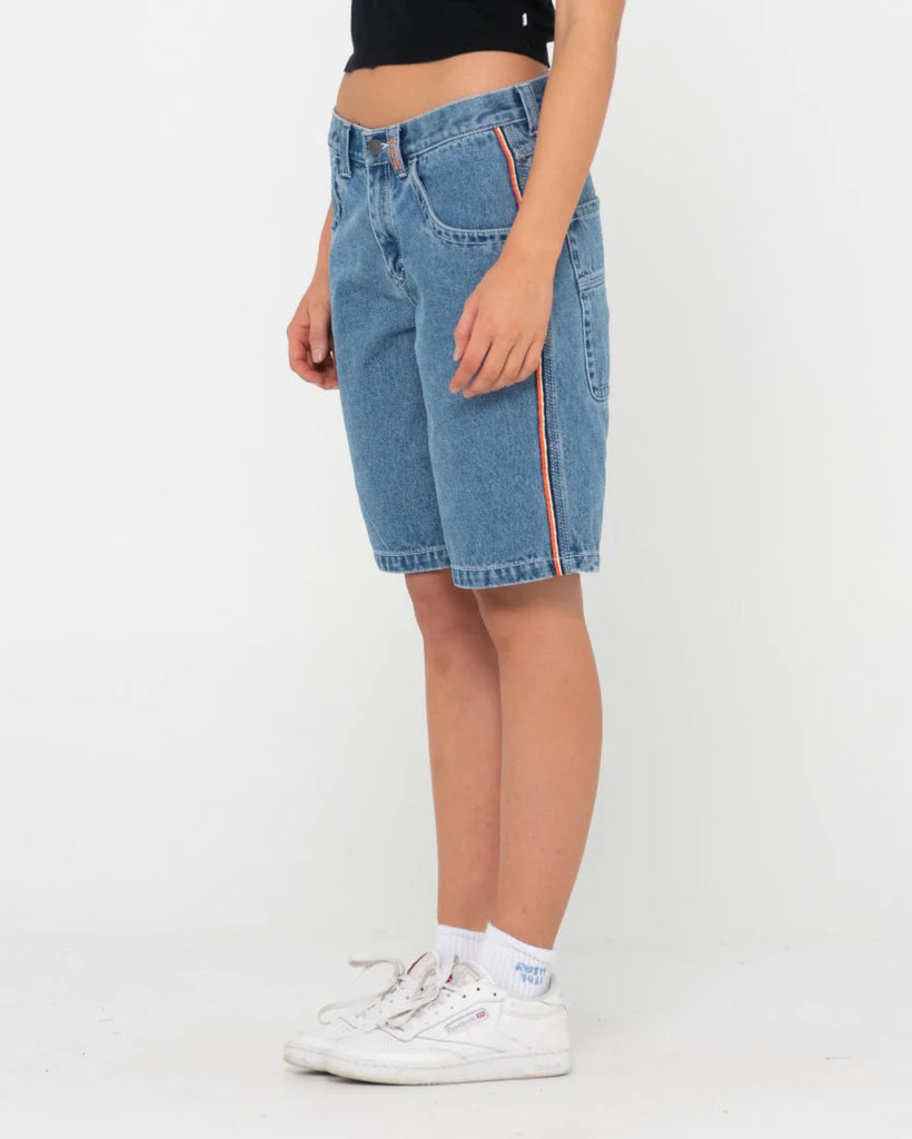 FLIP MOMMY LOW RISE WIDE LEG DENIM SHORT | Rusty USA