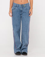 FLIP MOMMY LOW RISE WIDE LEG DENIM PANT