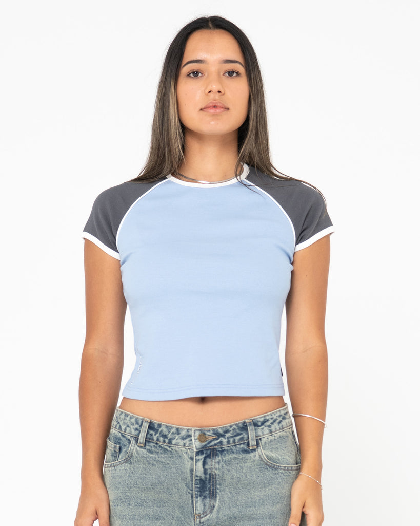 【Raucohouse】Marvik contrast seam tee 1127-DarkGreen-2-