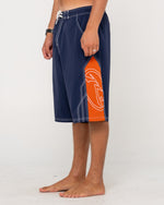 Burnt Rubber Elastic Boardshort