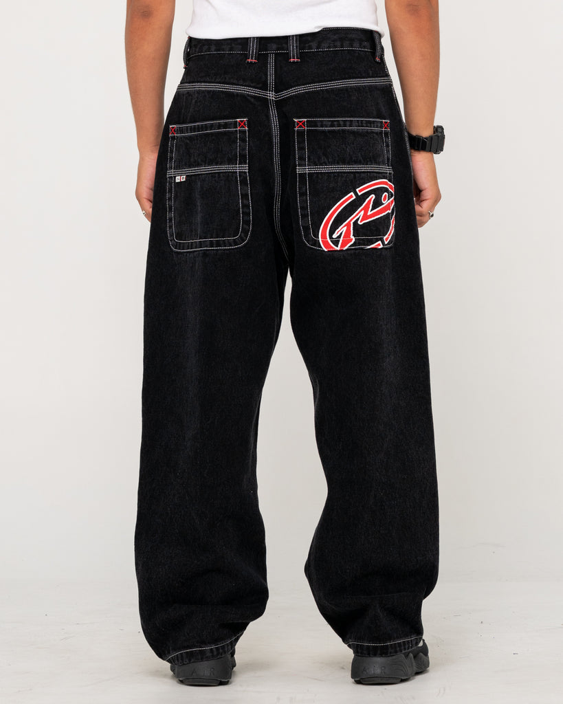 【QUALISARTIFPEREO】DIRTY BAGGY PANTS Low Rise Super Baggy Denim Jean | Rusty USA