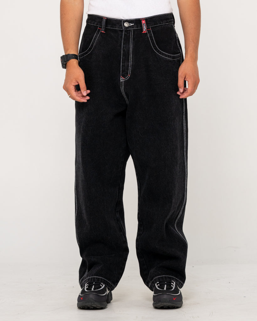 【QUALISARTIFPEREO】DIRTY BAGGY PANTS Low Rise Super Baggy Denim Jean | Rusty USA