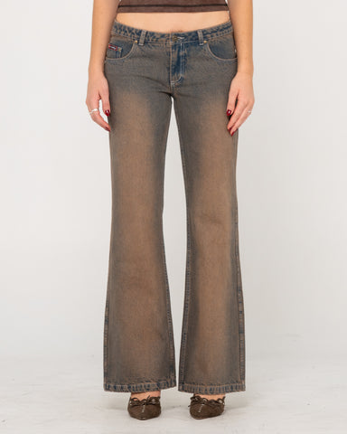 Lucky Number Low Rise Flare Jeans