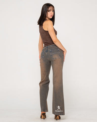 Lucky Number Low Rise Flare Jeans
