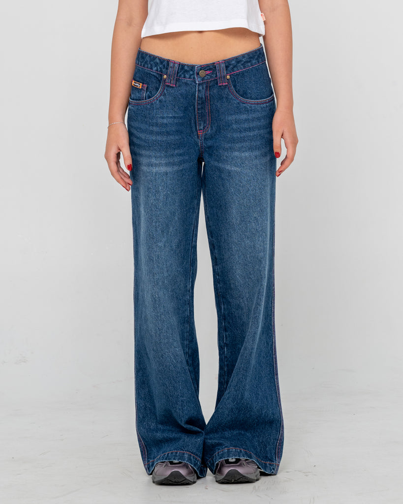 Colour Me Wendy Wide Low Rise Jeans | Rusty USA