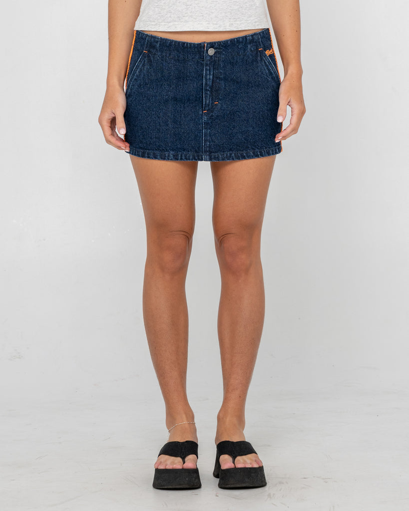 Webber Denim Low Rise Micro Mini Skirt | Rusty USA