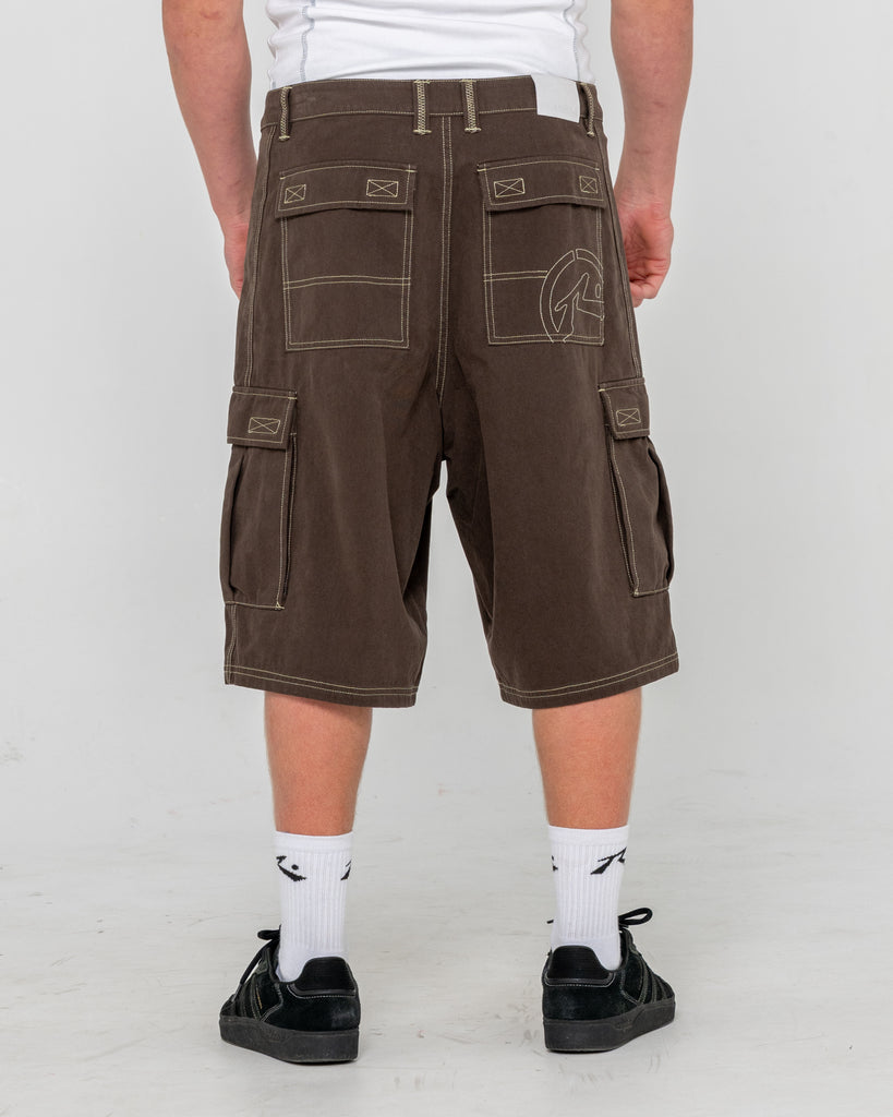 AFB BAGGY CARGO SHORTS BROWN バギー ショーツ L AFB BAGGY CARGO SHORTS BROWN バギー ショーツ L