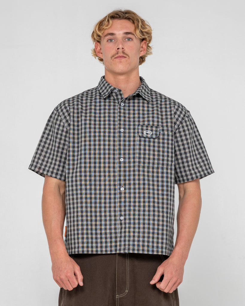 Check 1 Check 2 Short Sleeve Shirt | Rusty USA