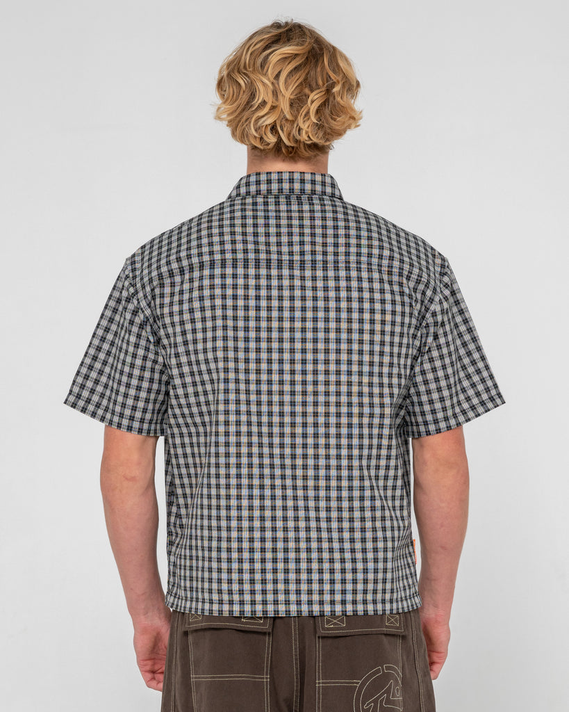 Check 1 Check 2 Short Sleeve Shirt | Rusty USA