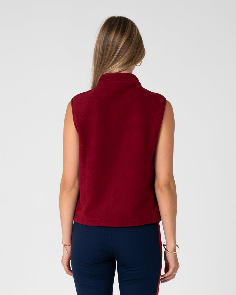 Bless Up Polar Fleece Vest | Rusty USA