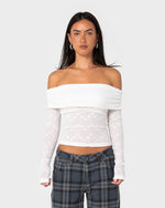 Veera L/S Off Shoulder Top