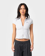 Sweat Mock Layer Halter Tank Top
