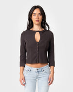 Sweat Mock Layer Halter Tank Top