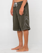 Plaid Daddy Elastic Waist Boardshort