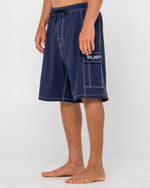 Plaid Daddy Elastic Waist Boardshort