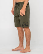 Plaid Daddy Elastic Waist Boardshort