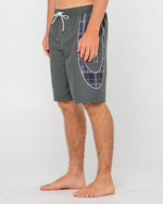 Plaid Daddy Elastic Waist Boardshort
