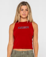 Red Raw Archival Racer Tank