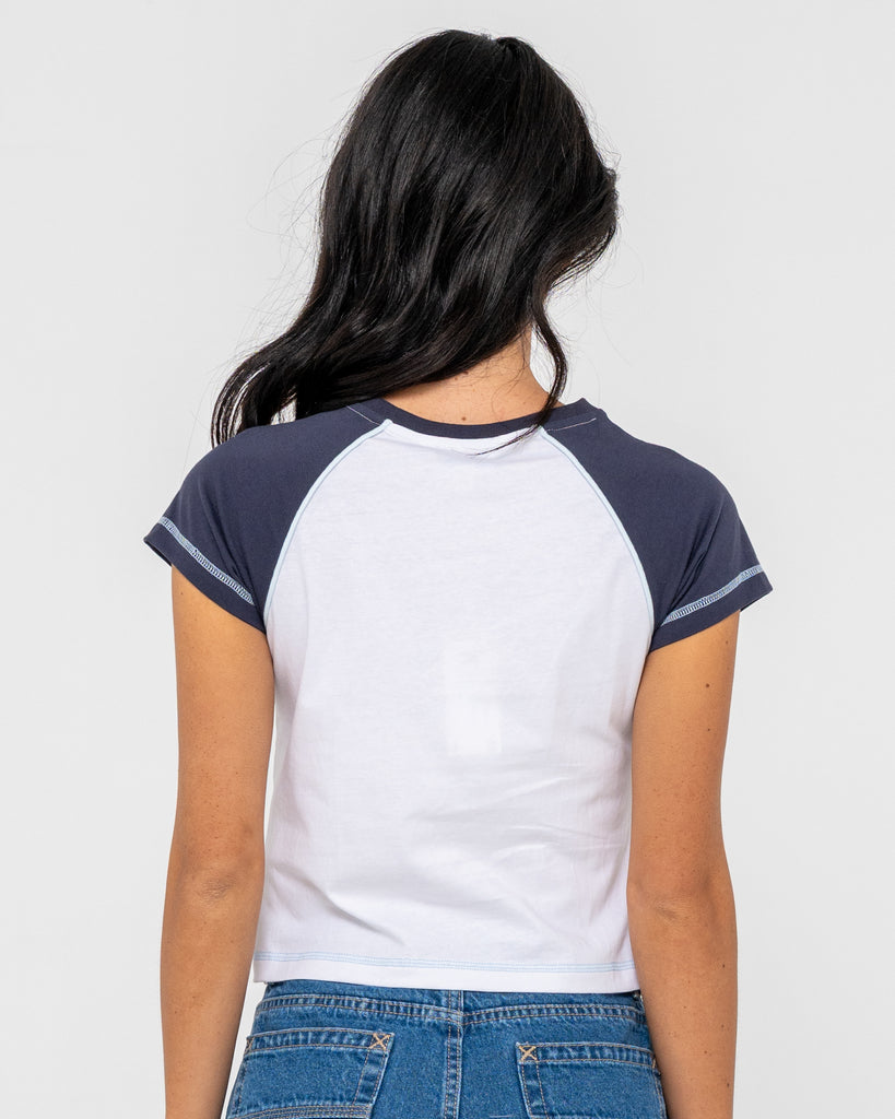 Archived Raglan Baby Tee | Rusty USA