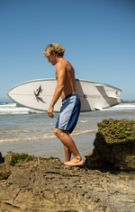 Burnt Rubber Elastic Boardshort