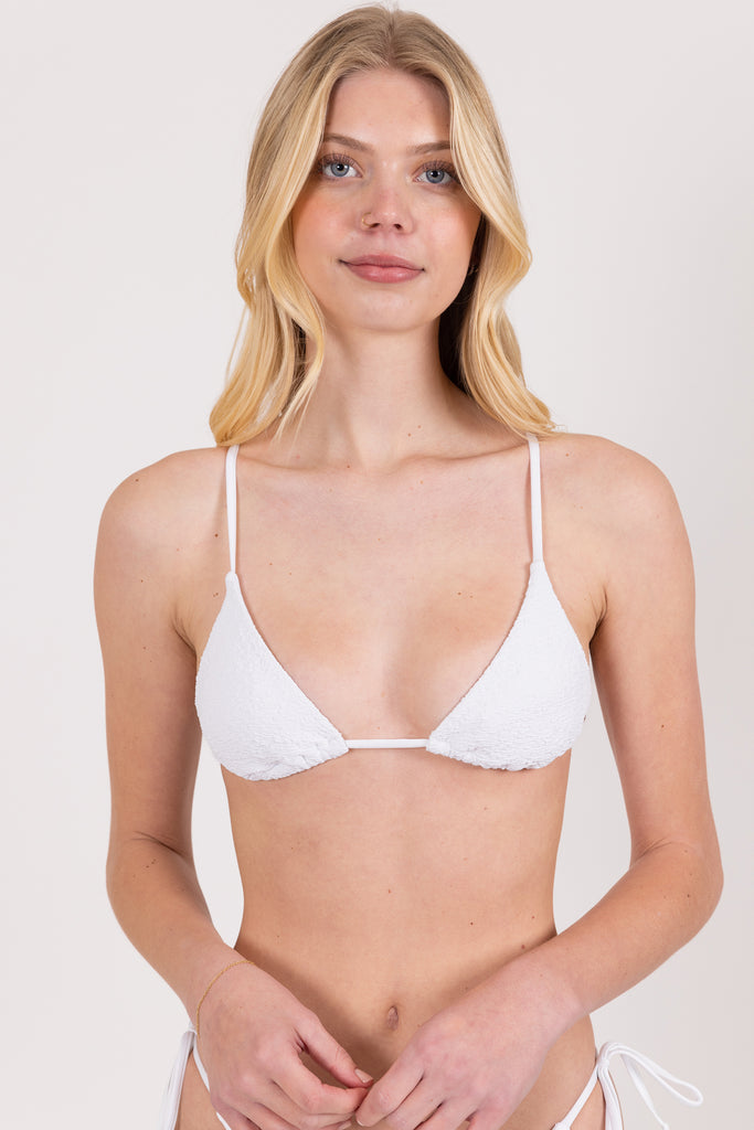 Womens Sandalwood Slick Triangle Bikini Top by RUSTY