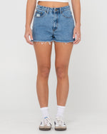 Flip Mommy Low Rise Wide Leg Denim Jort
