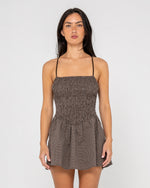 Bri Bri Contrast Halter Neck Maxi Dress