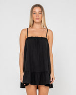 Bri Bri Contrast Halter Neck Maxi Dress