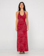 Bri Bri Contrast Halter Neck Maxi Dress