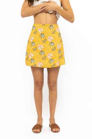 Plaza Mini Skirt Mustard Cancun