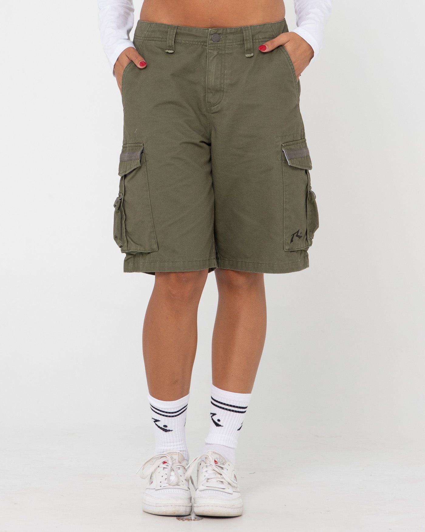 Tank Girl Low Rise Loose Fit Cargo Short Rusty USA