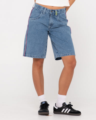 Flip Mommy Low Rise Wide Leg Denim Short