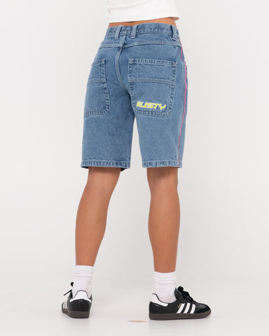 Flip Mommy Low Rise Wide Leg Denim Short