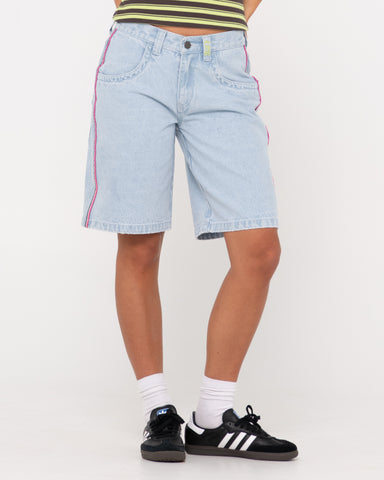 Flip Mommy Low Rise Wide Leg Denim Short