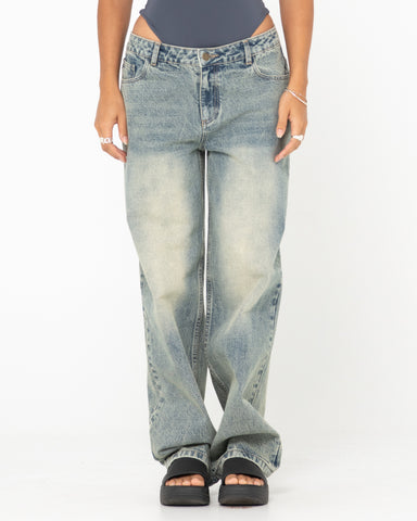 Low Rise Super Baggy Denim Jean