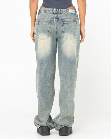 Low Rise Super Baggy Denim Jean