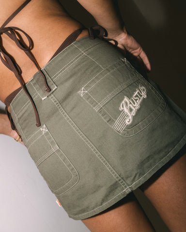 Dirtbag Cargo Low Rise Mini Skirt