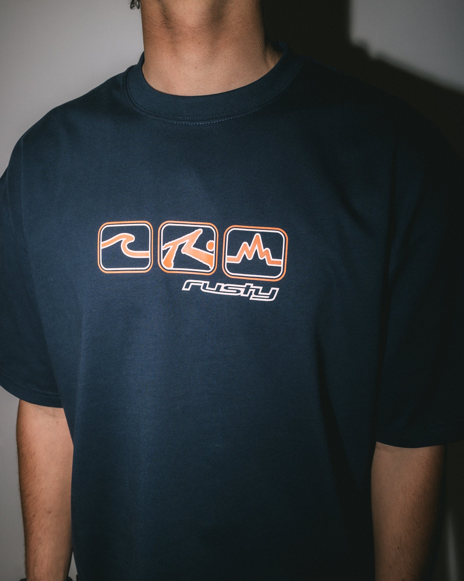 3 Squared Heavy Short Sleeve Tee | Rusty USA