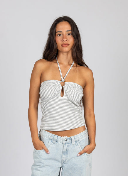【NERDY】HALTER NECK SLEEVELESS & BOXER PANTS R6594 Baywell Women's Sleeveless Halter Mock Turtleneck Tank Tops