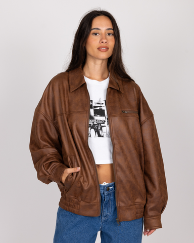 Back Street Faux Leather Jacket