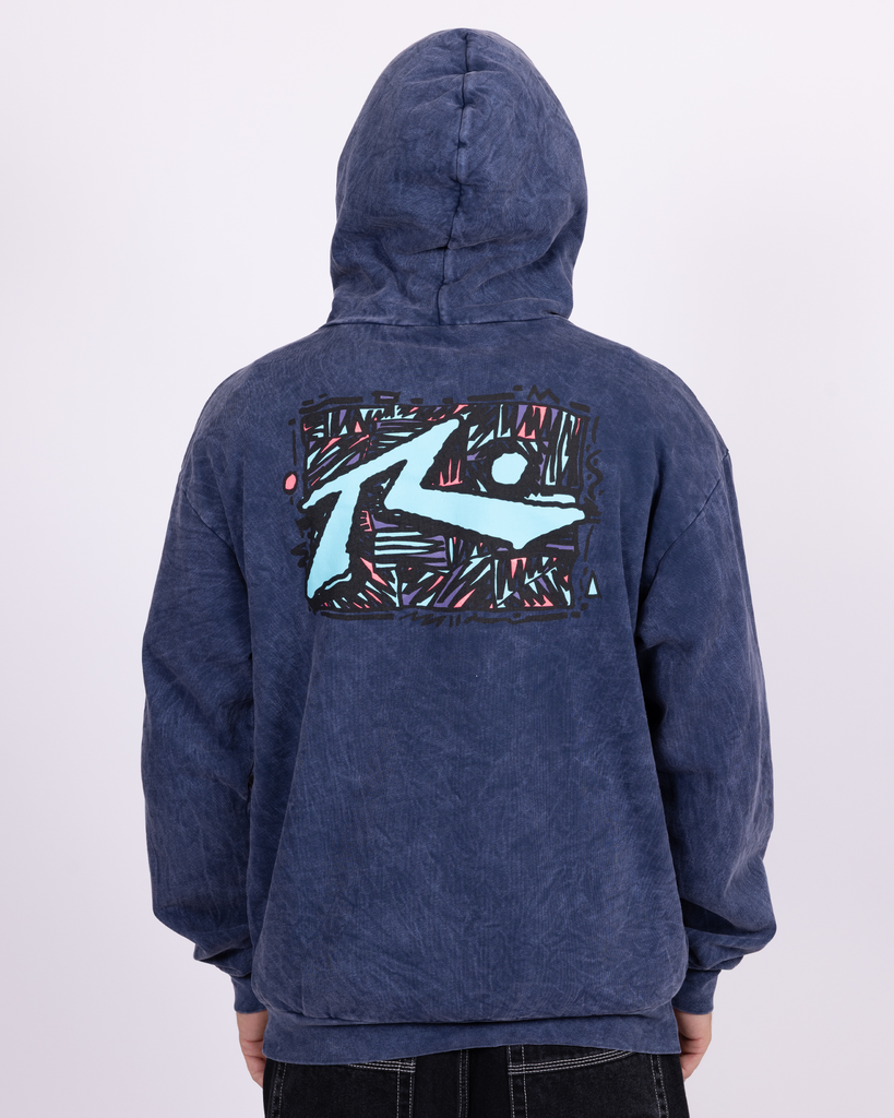 Zig Zag Hooded Pull Over | Rusty USA