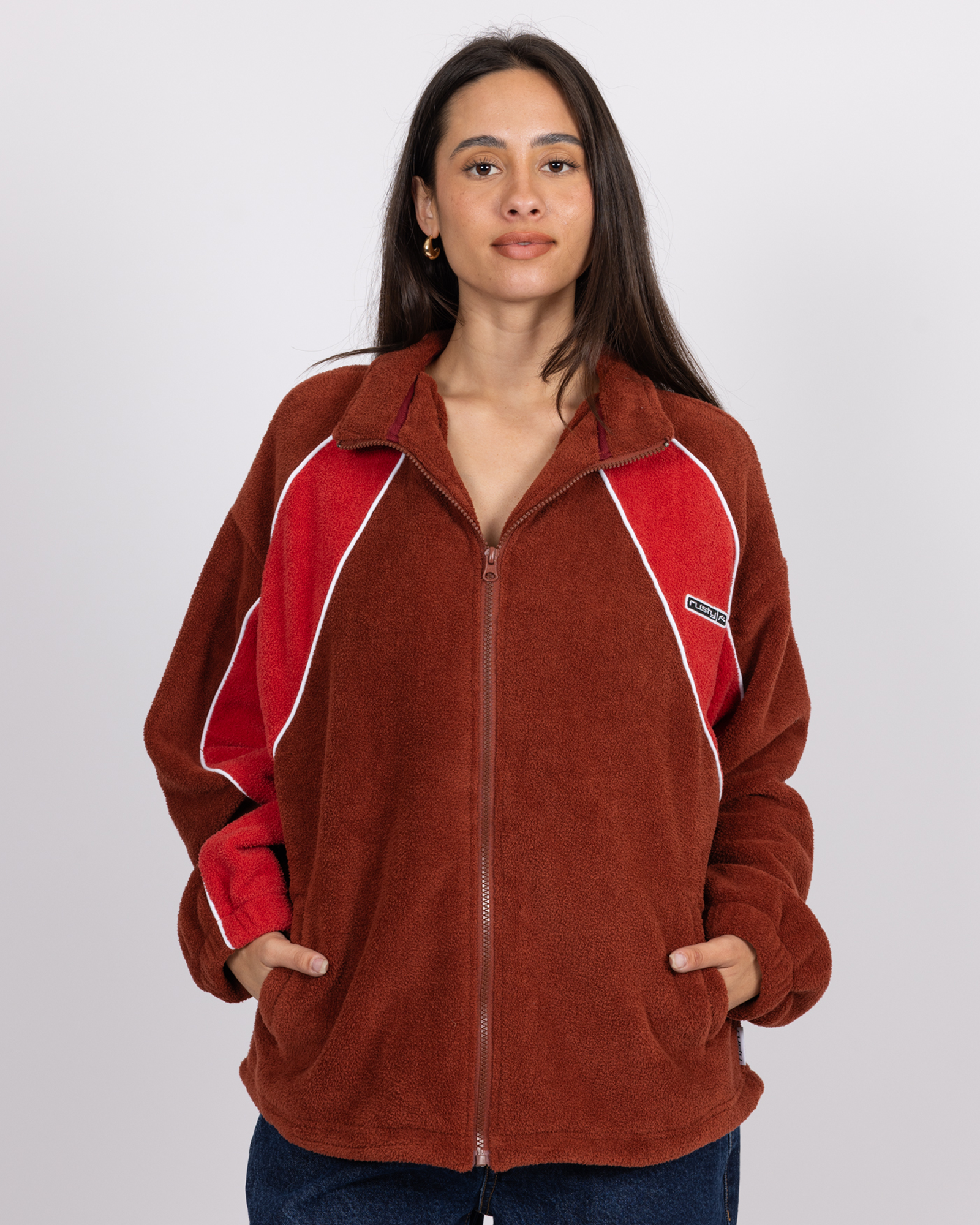 Two Tides Zip Through Sherpa Jacket | Rusty USA