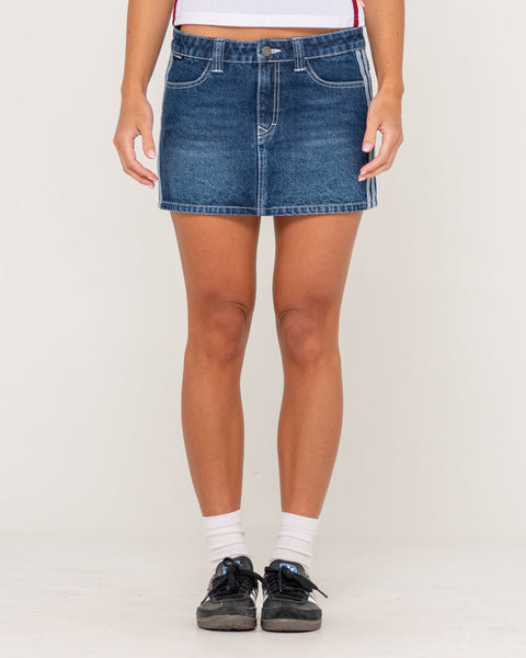 Flip Mommy Diy Low Rise Mini Denim Skirt | Rusty USA