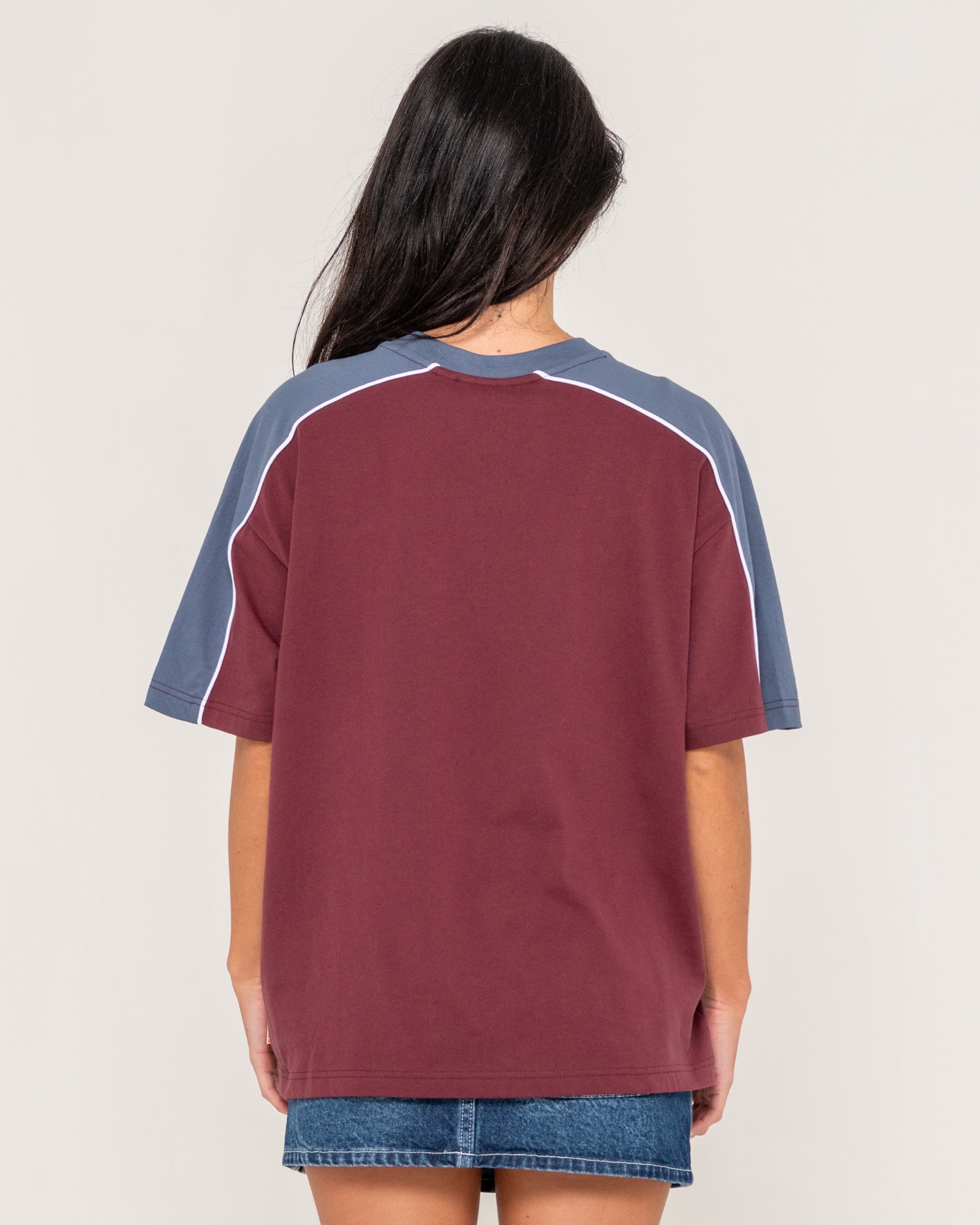 ★HILLDA★ Rust Slim T shirt 2color Tultex 202 Unisex Fine Jersey T-Shirt - Heather Rust | Full