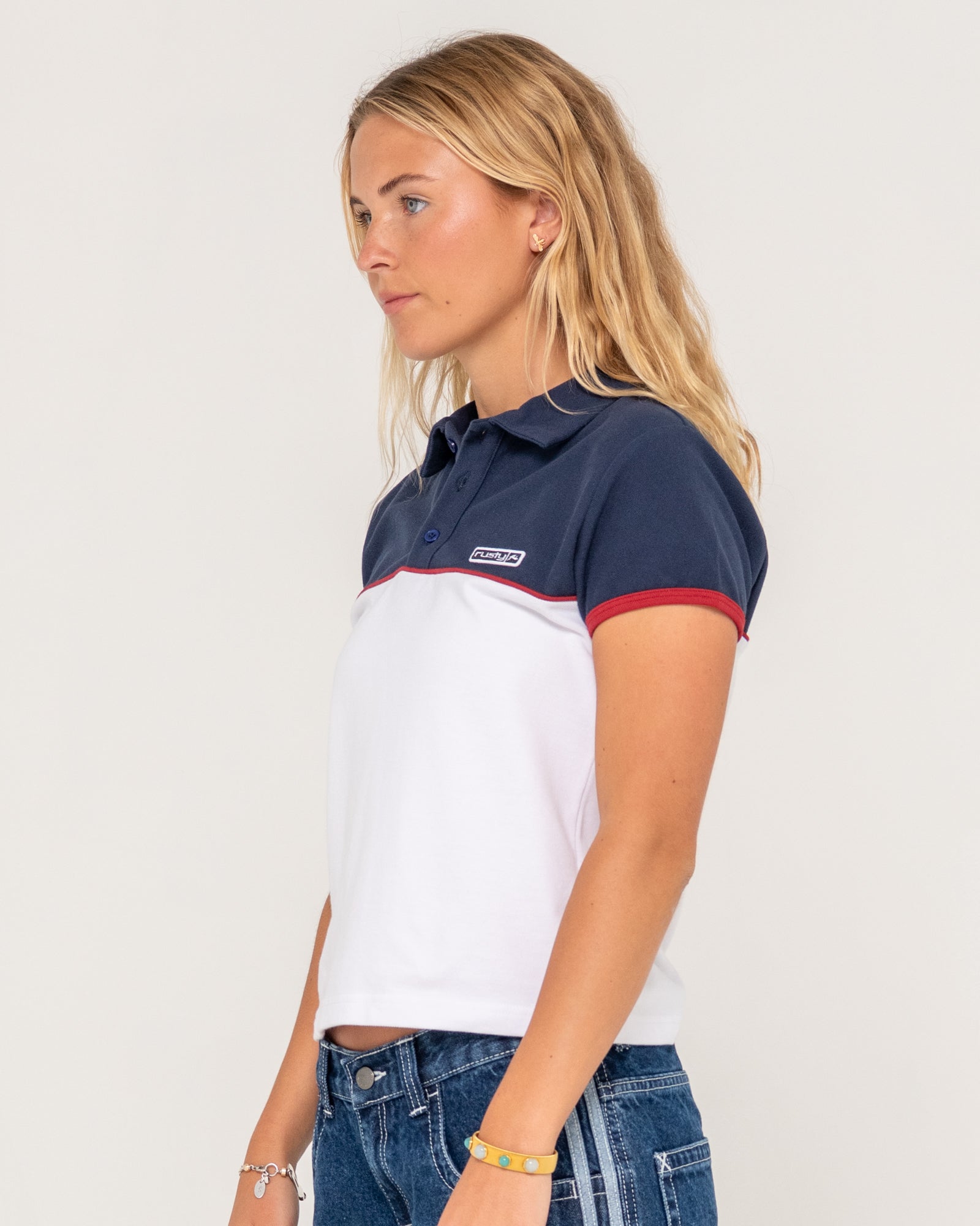 Insert Dad Joke Baby Polo Tee | Rusty USA