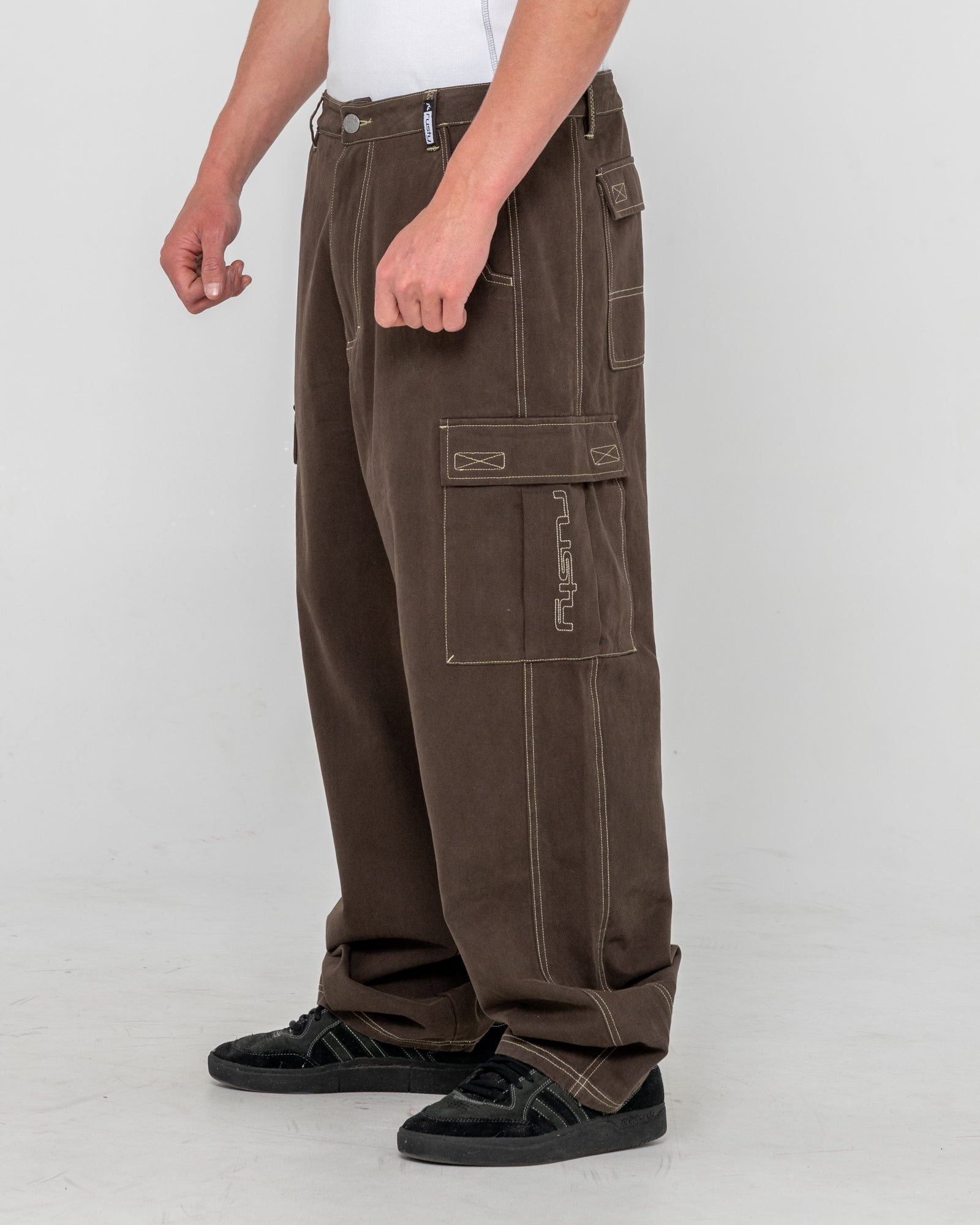 Grizzly Baggy Cargo Pant | Rusty USA