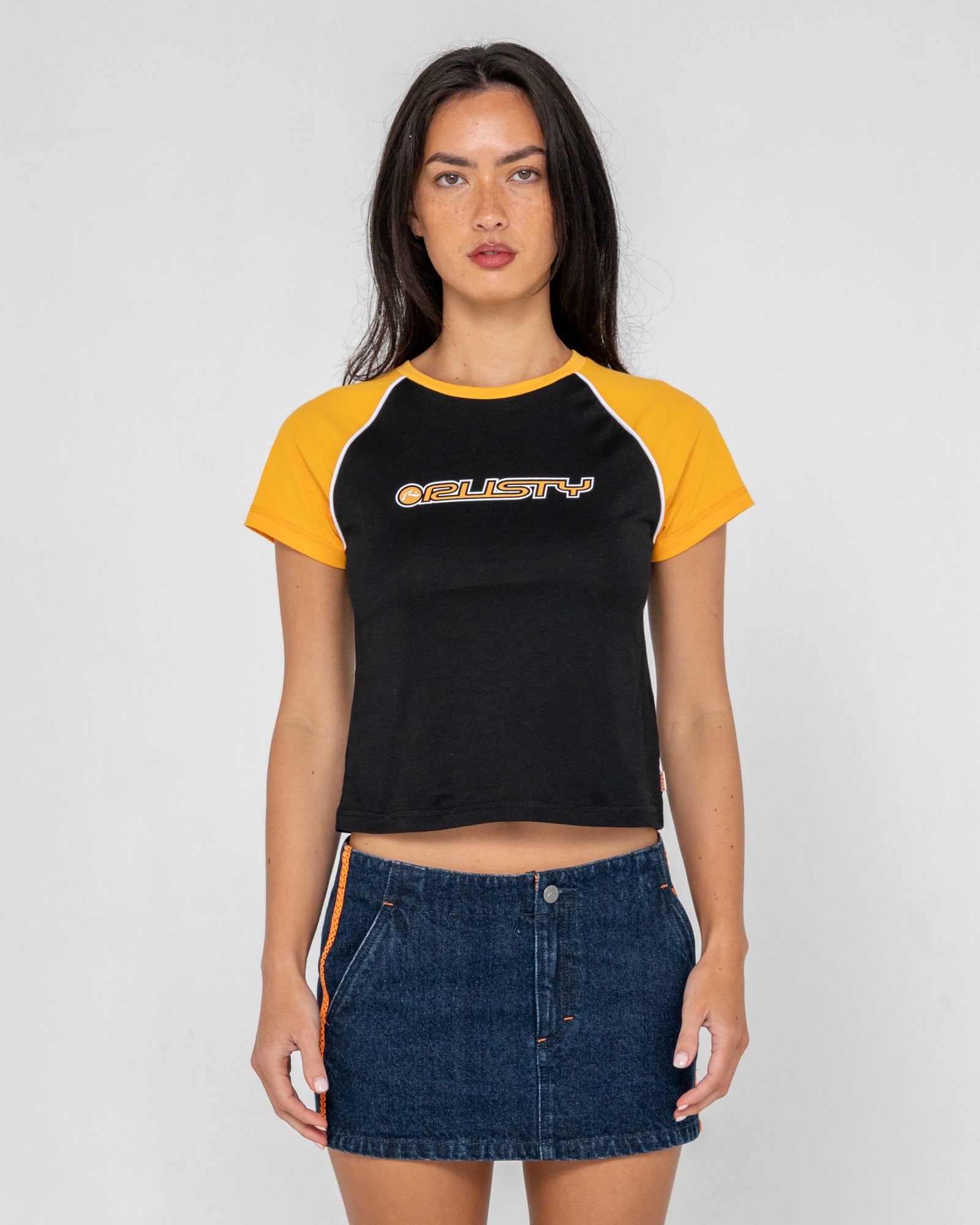 Archived Raglan Baby Tee | Rusty USA