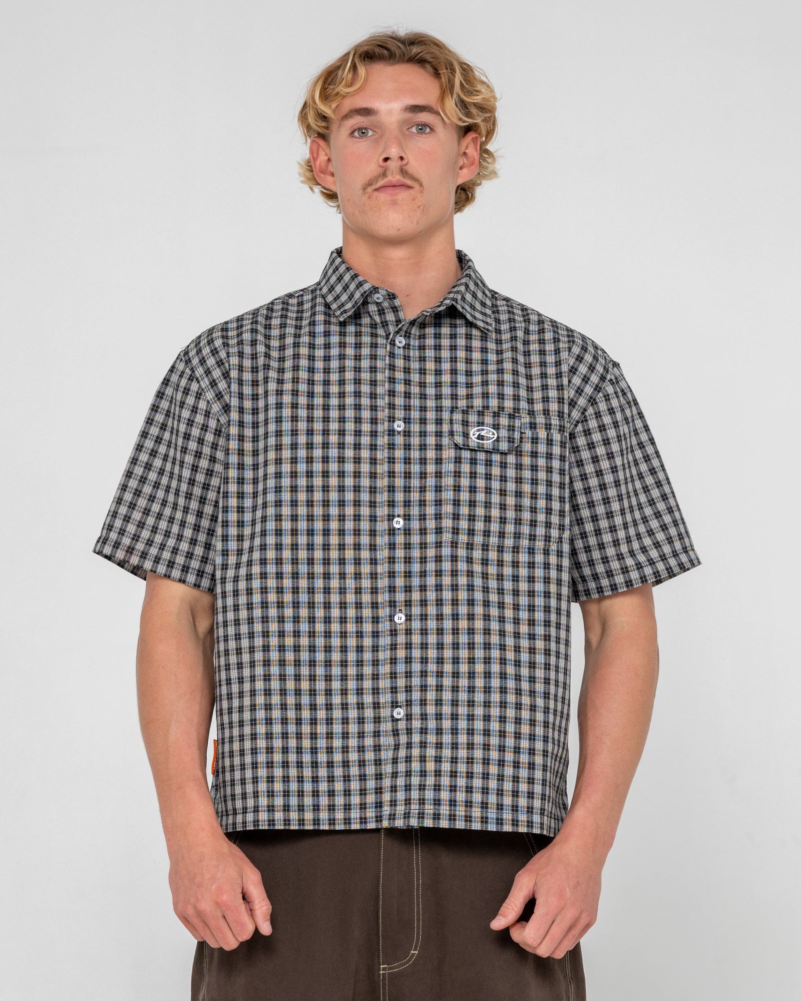 トップス 40s-50s vintage Strathmore Check shirt M Check 1 Check 2 Short Sleeve Shirt | Rusty USA